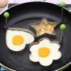Sunshine Department Store stainless steel omelette model, heart-shaped omelette mold, creative omelette ring Item Picture